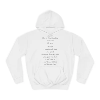 Jesus knocks On The Door Bible Verse Hoodie