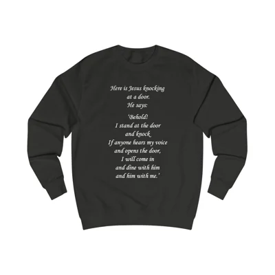 Jesus knocks On The Door Bible Verse Sweatshirt