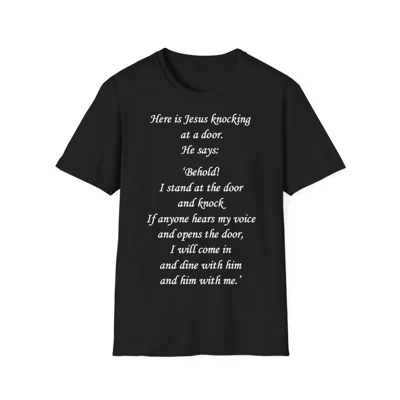 Jesus knocks On The Door Bible Verse T-Shirt