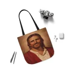 Jesus Loving Smile Portrait Shoulder Tote Bag