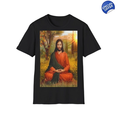 Jesus Christ Meditation At Prayer T-Shirt Jesus Christ Meditation At Prayer T-Shirt