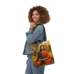 Jesus Meditation At Prayer Portrait Shoulder Tote Bag