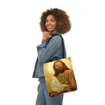 Jesus Portrait I Am The Way Shoulder Tote Bag