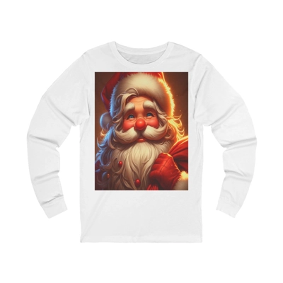 Jolly Saint Nick Christmas Santa Claus Long Sleeve T-Shirt