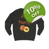 Just Peachy Peach Fruit Sweatshirt