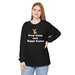 Keep Calm And Happy Easter Bunny Long Sleeve T-Shirt