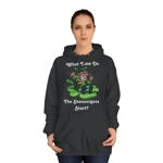 Leprechaun on Shamrock What Time Do The Shenanigans Start Hoodie