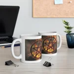 Magic Burning Pentagram Witches Pentacle Coffee Mug