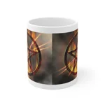 Magic Burning Pentagram Witches Pentacle Coffee Mug