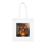 Magic Burning Pentagram Witches Pentacle Cotton Shopping Tote Bag