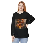 Magic Burning Pentagram Witches Pentacle Long Sleeve T-Shirt