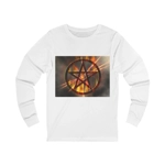 Magic Burning Pentagram Witches Pentacle Long Sleeve T-Shirt