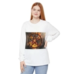 Magic Burning Pentagram Witches Pentacle Long Sleeve T-Shirt