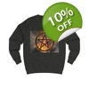 Magic Burning Pentagram Witches Pentacle Sweatshirt
