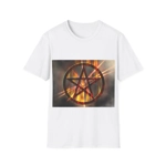 Magic Burning Pentagram Witches Pentacle T-Shirt