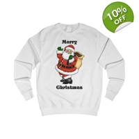 Merry Christmas Santa Claus Jolly Cartoon Sweatshirt