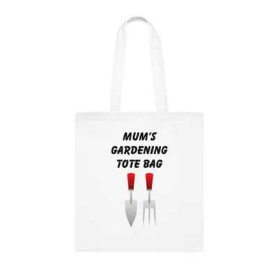 Mum's Gardening Tote Bag Mother's Day Cotton Shopping Tote Bag