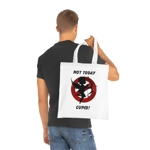 Not Today Cupid Anti Valentine's Day Cotton Shopping Tote Bag