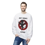 Not Today Cupid Anti Valentine's Day Sweatshirt