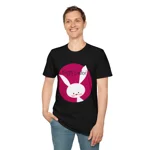 Pink Happy Easter Bunny Cotton T-Shirt