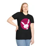 Pink Happy Easter Bunny Cotton T-Shirt
