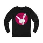 Pink Happy Easter Bunny Long Sleeve T-Shirt