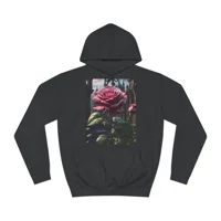 Rose Pink Flower Gothic Fantasy Hoodie