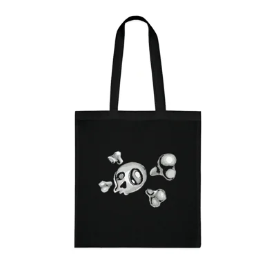 Pirate Skull And Crossbones Cotton Shopping Tote Bag