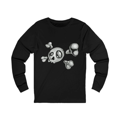 Pirate Skull And Crossbones Long Sleeve T-Shirt