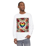 Pride Rainbow Glitter Heart And Roses Long Sleeve T-Shirt Pride Rainbow Glitter Heart And Roses Long Sleeve T-Shirt