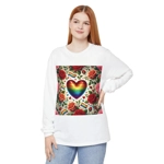 Pride Rainbow Glitter Heart And Roses Long Sleeve T-Shirt Pride Rainbow Glitter Heart And Roses Long Sleeve T-Shirt