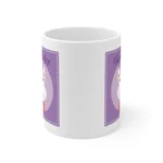Purple Happy Easter Bunny Coffee Mug