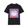 Purple Happy Easter Bunny Cotton T-Shirt
