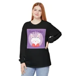 Purple Happy Easter Bunny Long Sleeve T-Shirt
