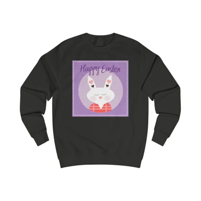 Purple Happy Easter Bunny Sweatshirt