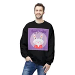 Purple Happy Easter Bunny Sweatshirt