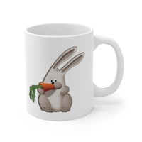 Rabbit Eating A Carrot Coffee Mug
