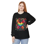 Rainbow Floral Heart And Roses Flower Pattern Long Sleeve T-Shirt Rainbow Floral Heart And Roses Flower Pattern Long Sleeve T-Shirt