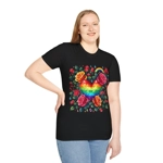 Rainbow Floral Heart And Roses Flower Pattern T-Shirt Rainbow Floral Heart And Roses Flower Pattern T-Shirt