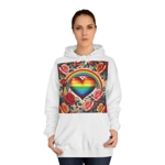 Rainbow Heart Of Hope And Colourful Roses Hoodie