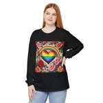 Rainbow Heart Of Hope And Colourful Roses Long Sleeve T-Shirt Rainbow Heart Of Hope And Colourful Roses Long Sleeve T-Shirt