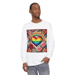 Rainbow Heart Of Hope And Colourful Roses Long Sleeve T-Shirt Rainbow Heart Of Hope And Colourful Roses Long Sleeve T-Shirt