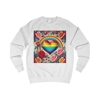 Rainbow Heart Of Hope And Colourful Roses Sweatshirt