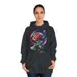 Rainbow Rose Cosmic Space Flower Hoodie