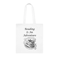 Reading Is An Adventure Book Cotton Shopping Tote Bag