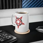 Red And Black Inverted Pentagram Coffee Mug