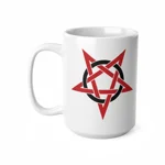 Red And Black Inverted Pentagram Coffee Mug