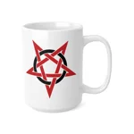 Red And Black Inverted Pentagram Coffee Mug