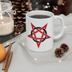 Red And Black Inverted Pentagram Coffee Mug