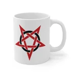 Red And Black Inverted Pentagram Coffee Mug